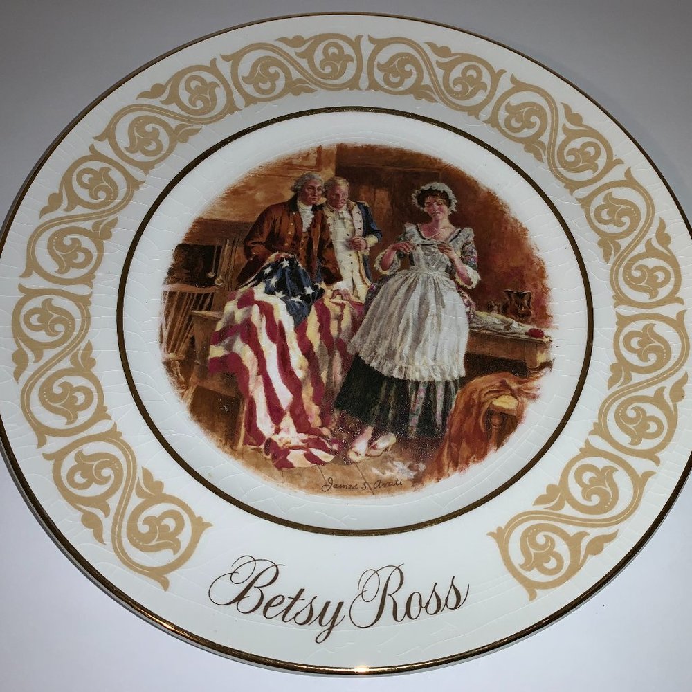 Vintage 1973 "Betsy Ross" Collectors Plate